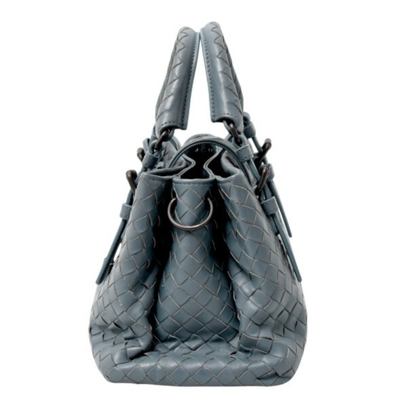 BOTTEGA VENETA Blue Intrecciato Shoulder Bag - Picture 3 of 10